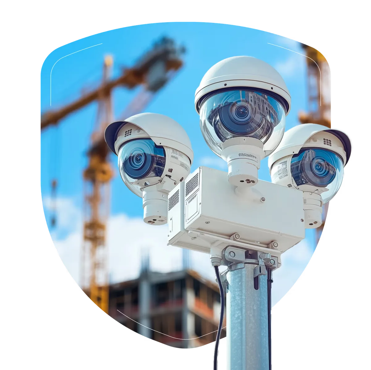 Illustration of a camera tower at a deployment site